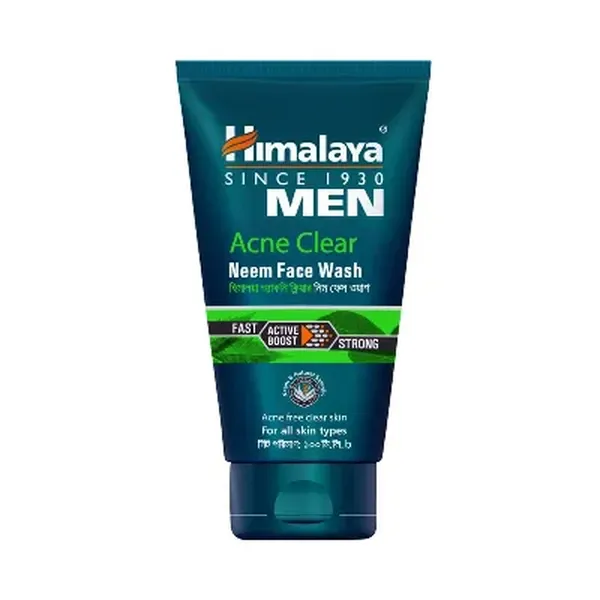  Himalaya Men Acne Clear Neem Face Wash 100ml