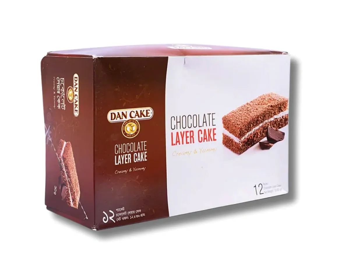 Dan Cake Chocolate Layer Cake 30gmX12Pcs