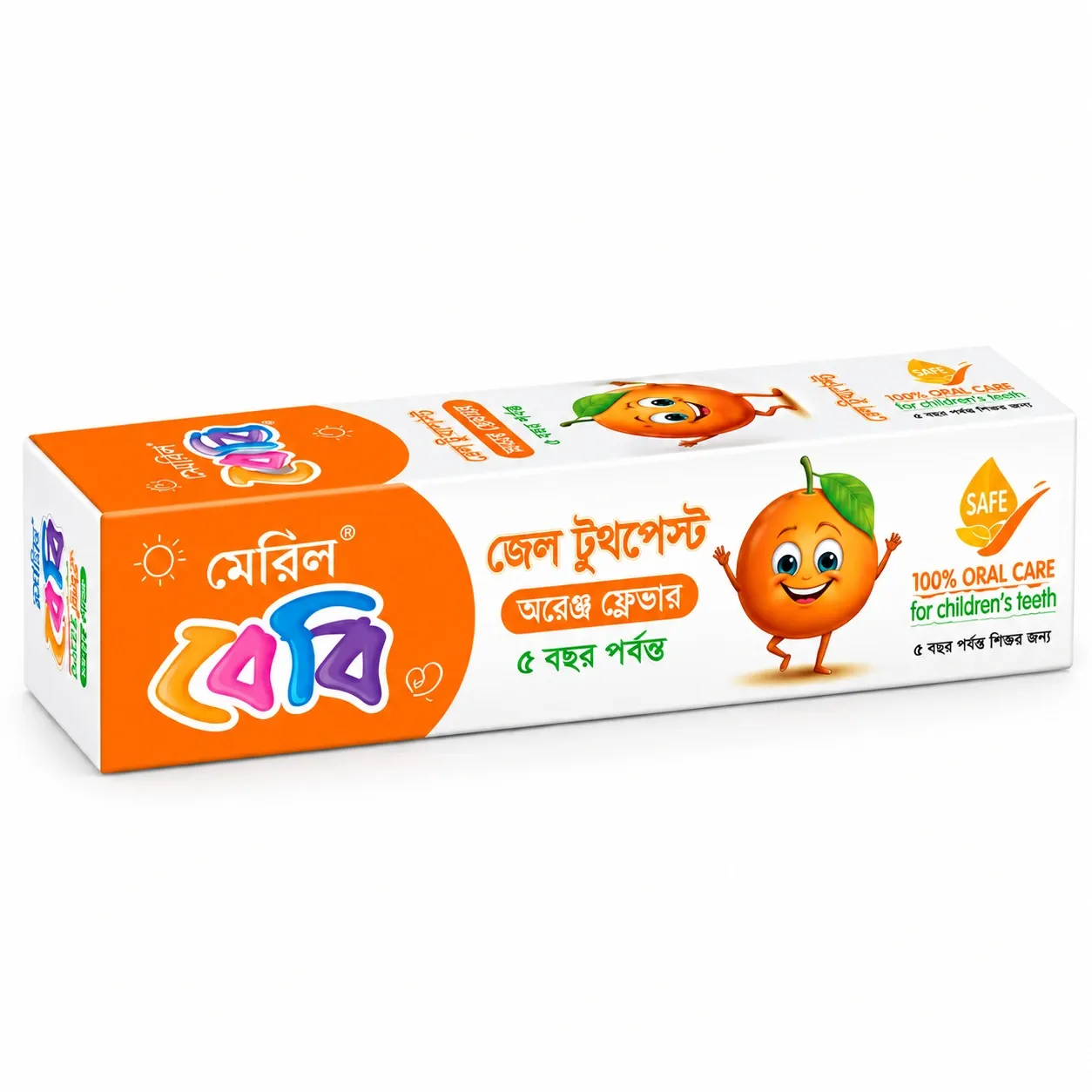 Meril Baby Gel Toothpaste Orange 
